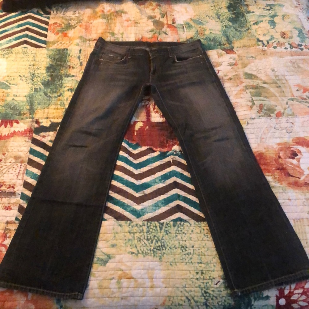 Seven for all mankind boot cut jeans size 34